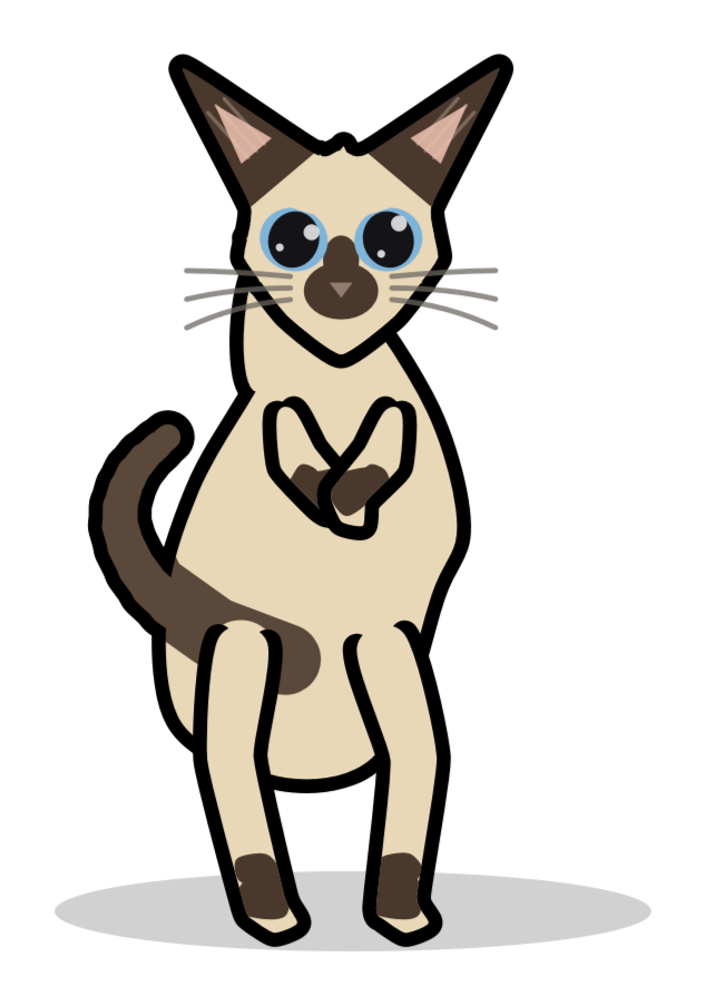 A dancing Siamese StudioCat